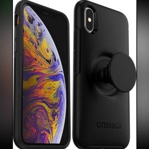 Black OTTERBOX + POPSOCKET for Apple iPhone X / iPhone XS